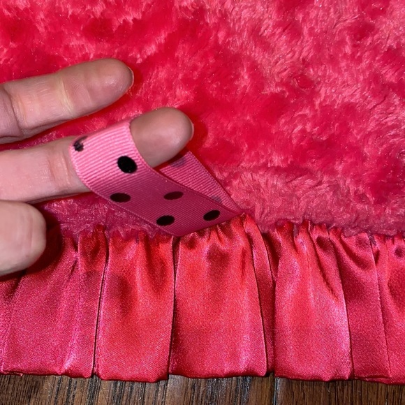 Little Yellow Chick pink zebra soft lovey blanket - Picture 5 of 14